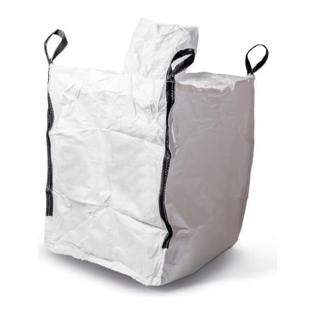 Shop Tough Commercial FIBC Bulk Bags - Spout Top, Spout Bottom 3000 Lbs Uncoated PP, 35 x 35 x 70 - Pack Of 1 GL70USS-1
